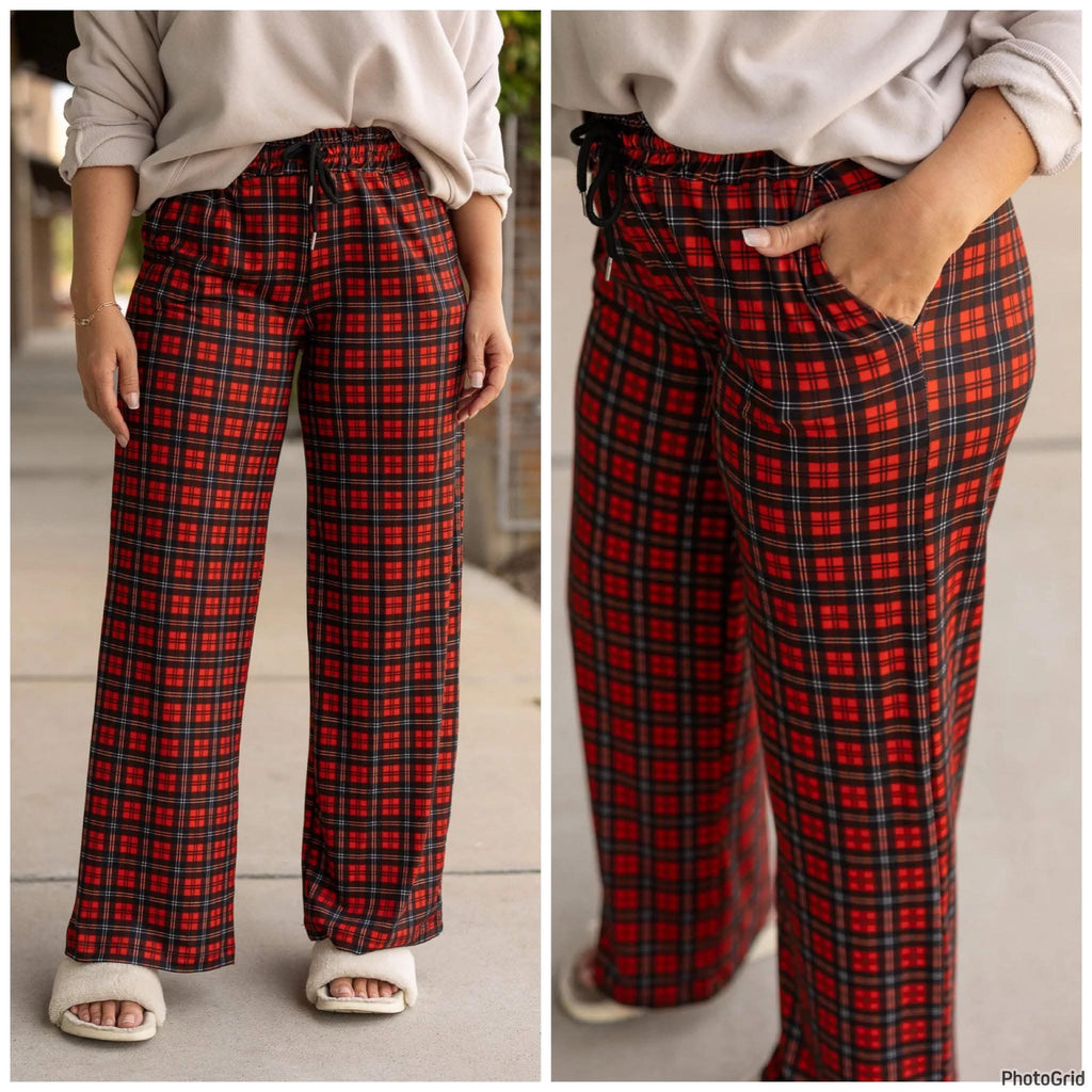 Noelle plaid pj pants.
