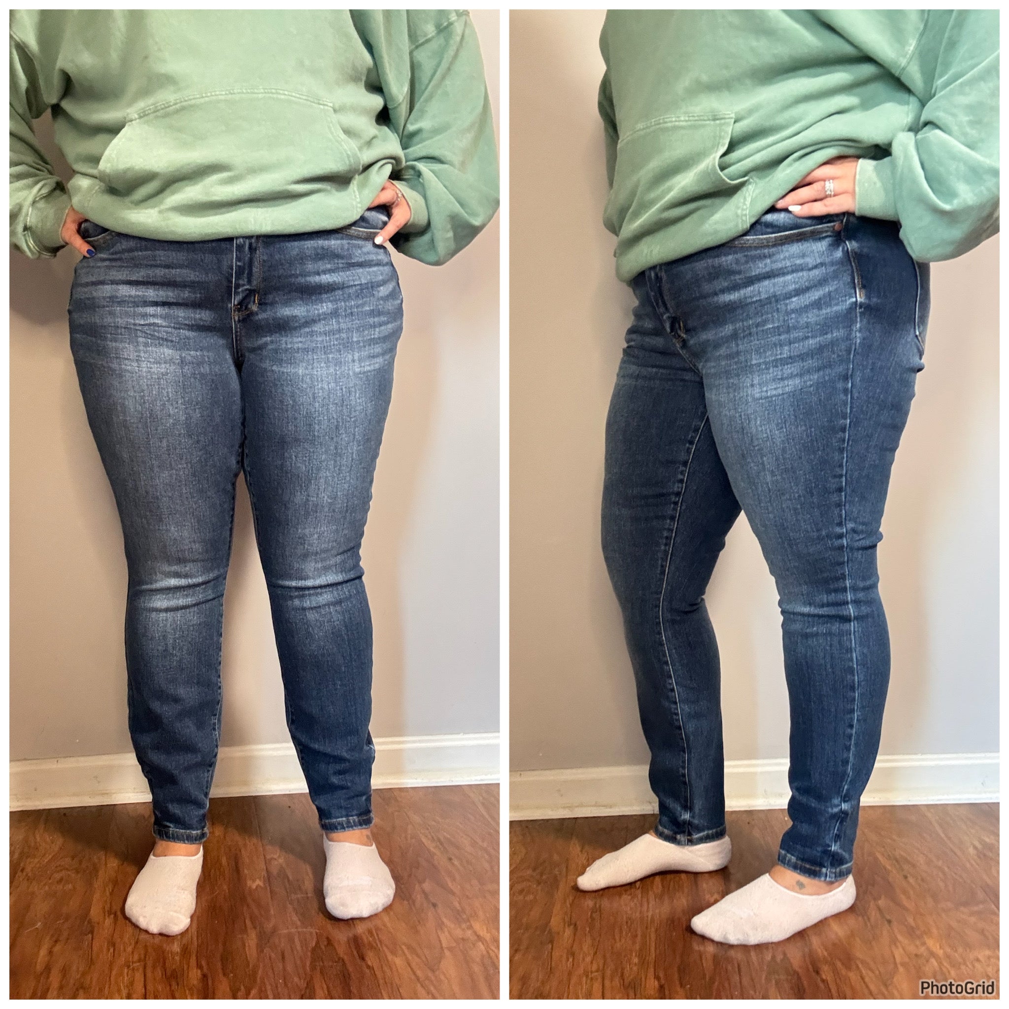 JB MID-RISE HANDSAND CLASSIC SKINNY. 16w/22w/24w