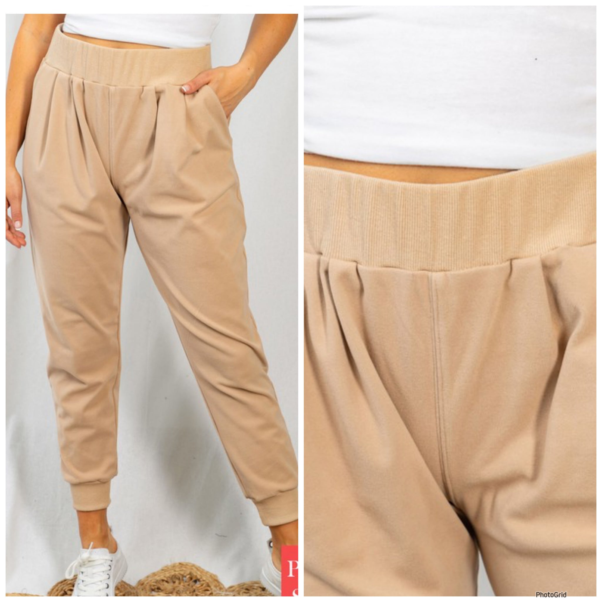 Taupe joggers. 2x