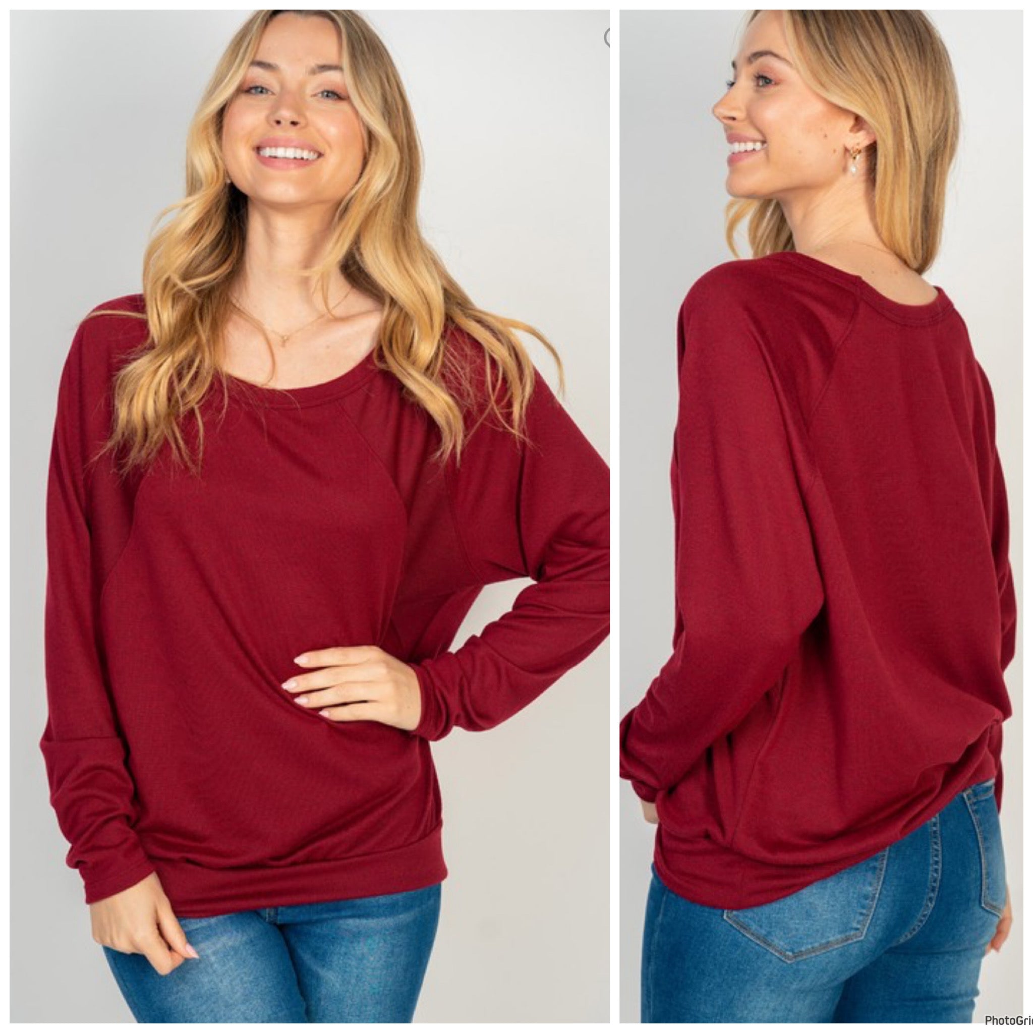 Ruby raglan sleeve top. 3x