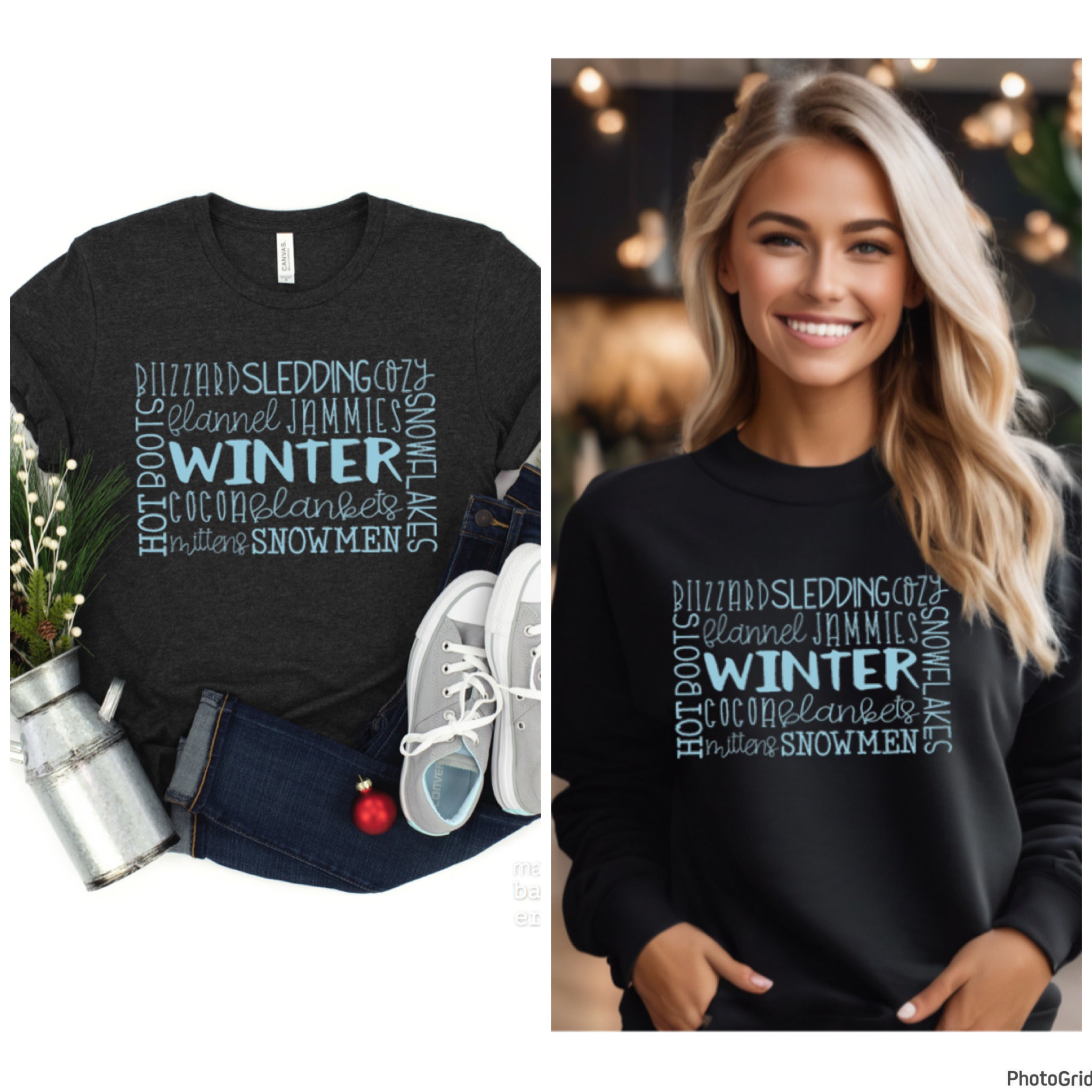 Winter Activities Tee or Sweatshirt