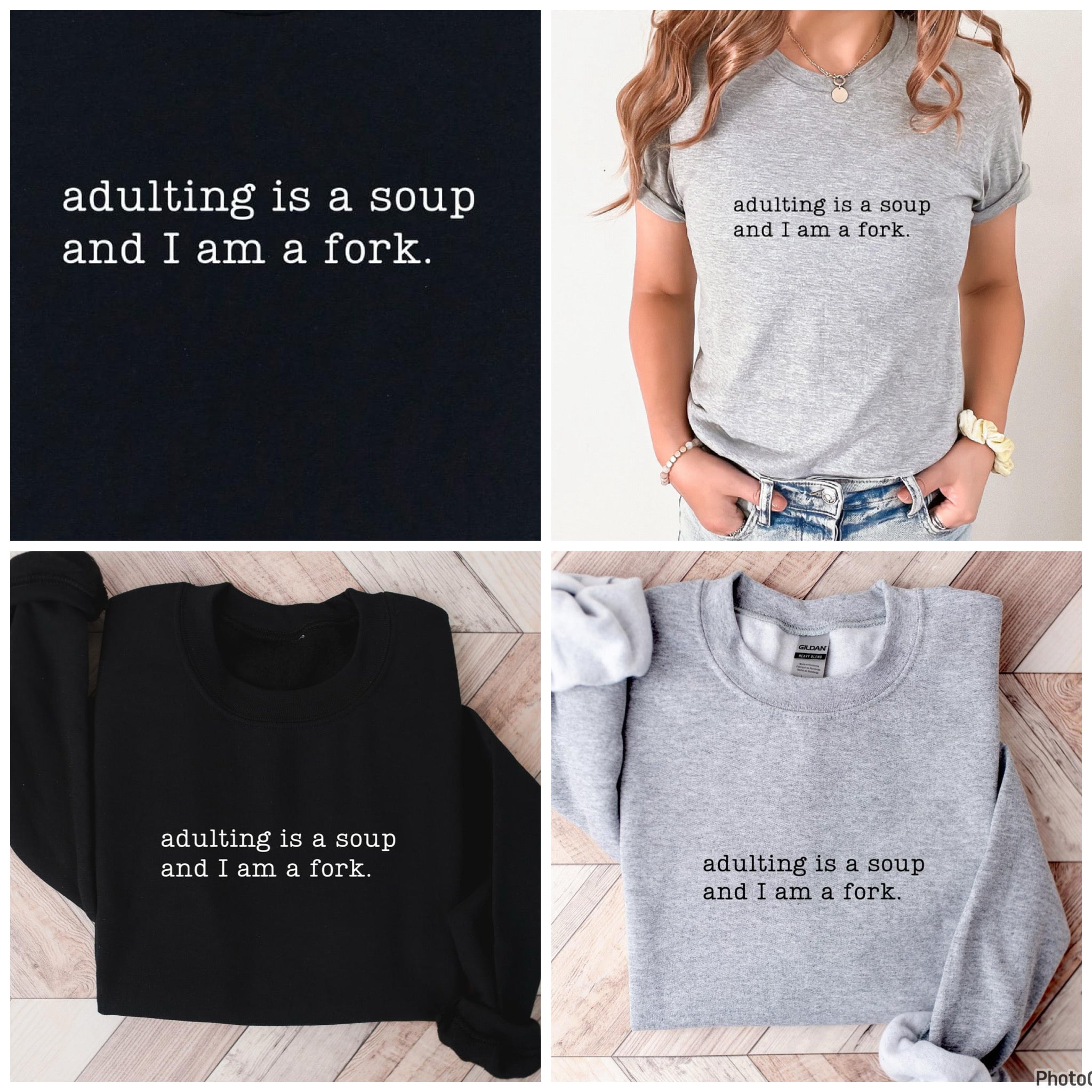 Adulting Is Soup Tee