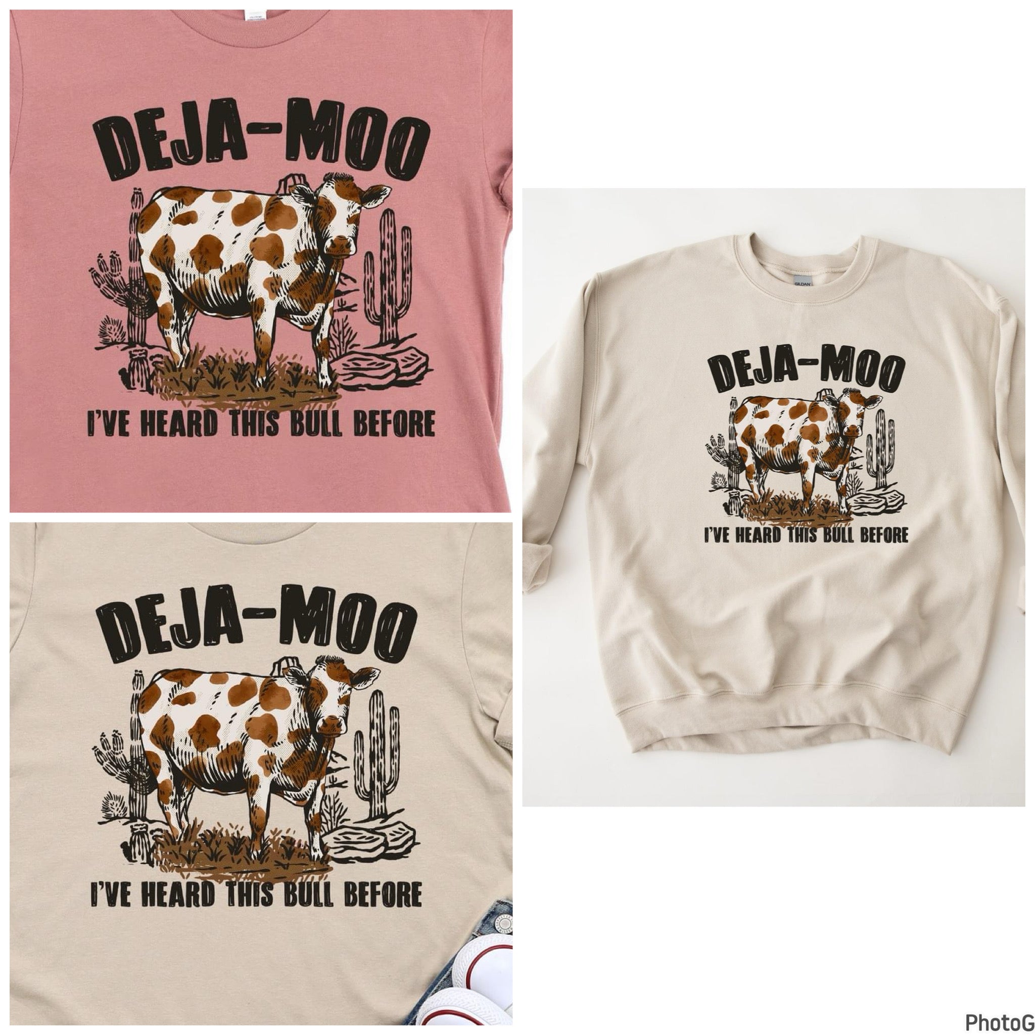 Deja Moo Tee or Sweatshirt