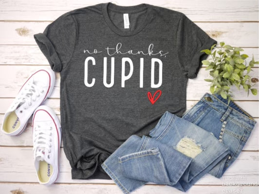 No Thanks Cupid Tee