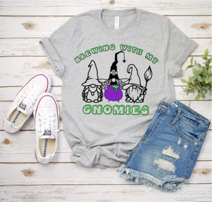 Brewing With My Gnomies Tee